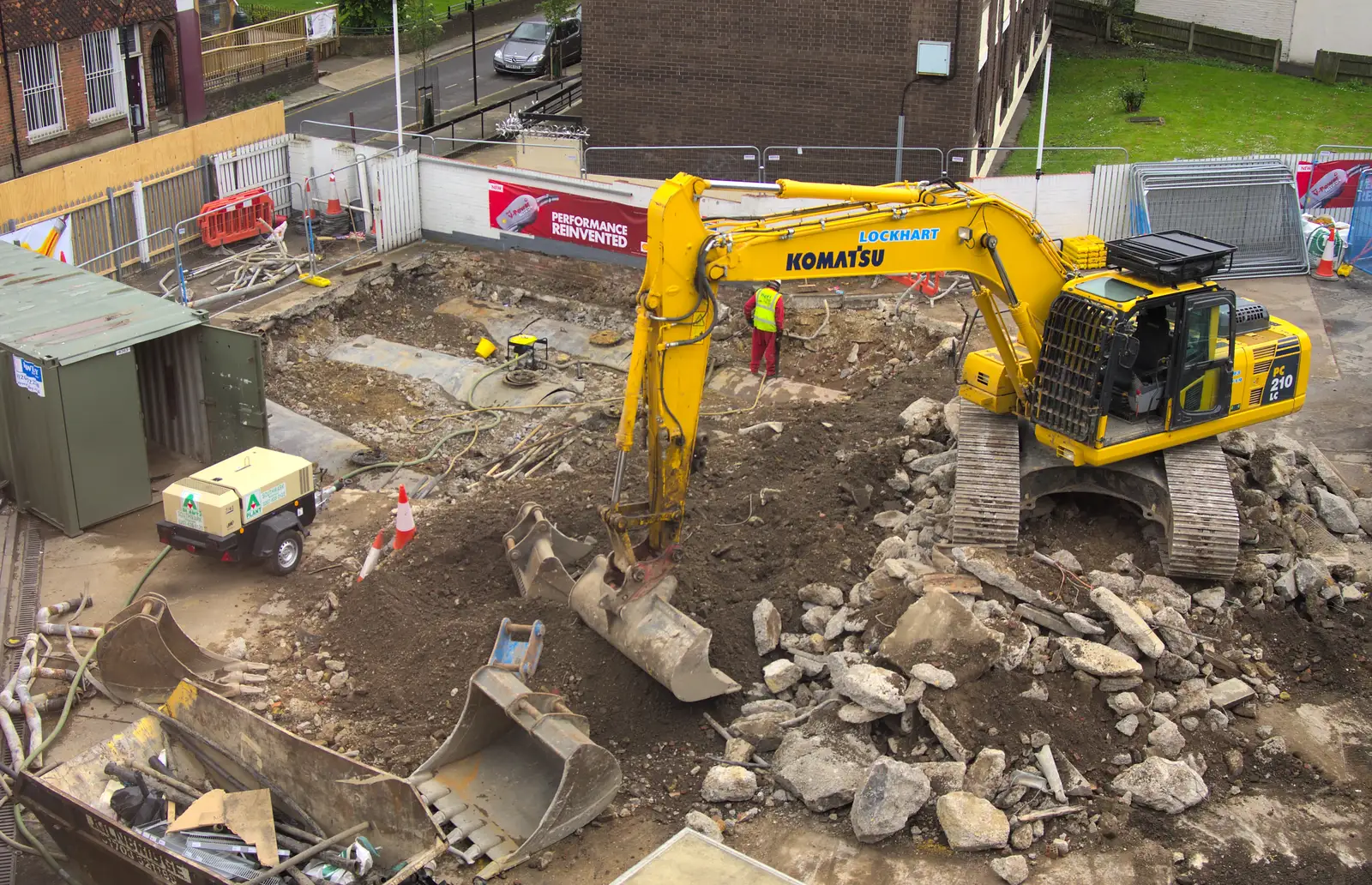 Over in Southwark, the tanks are dug out, from The BBs at Wingfield, and More Garage Destruction, Suffolk and London - 11th May 2013