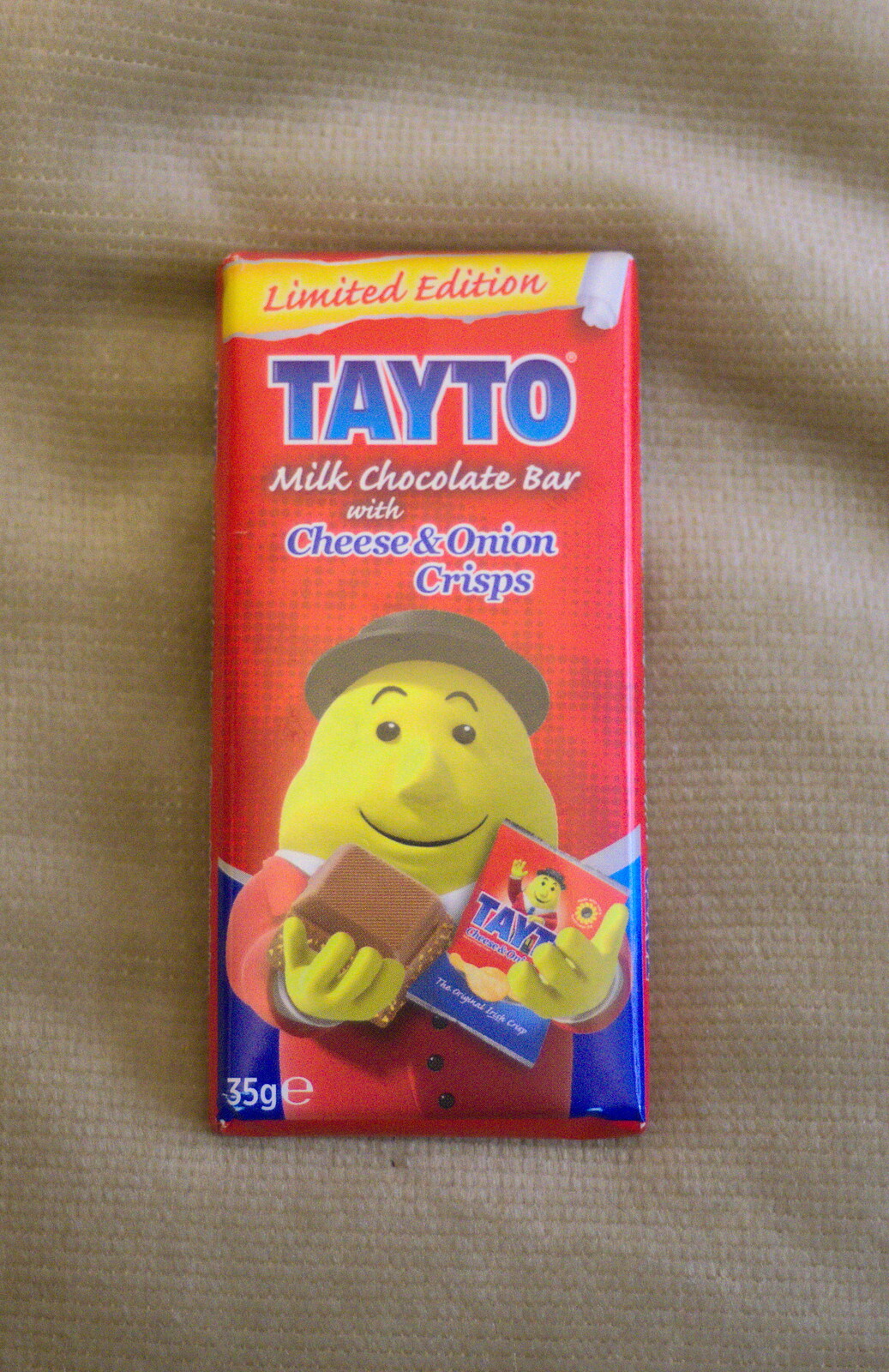 Tayto Cheese and Onion Crisp chocolate. Oh yes from The BBs at Wingfield, and More Garage Destruction, Suffolk and London - 11th May 2013