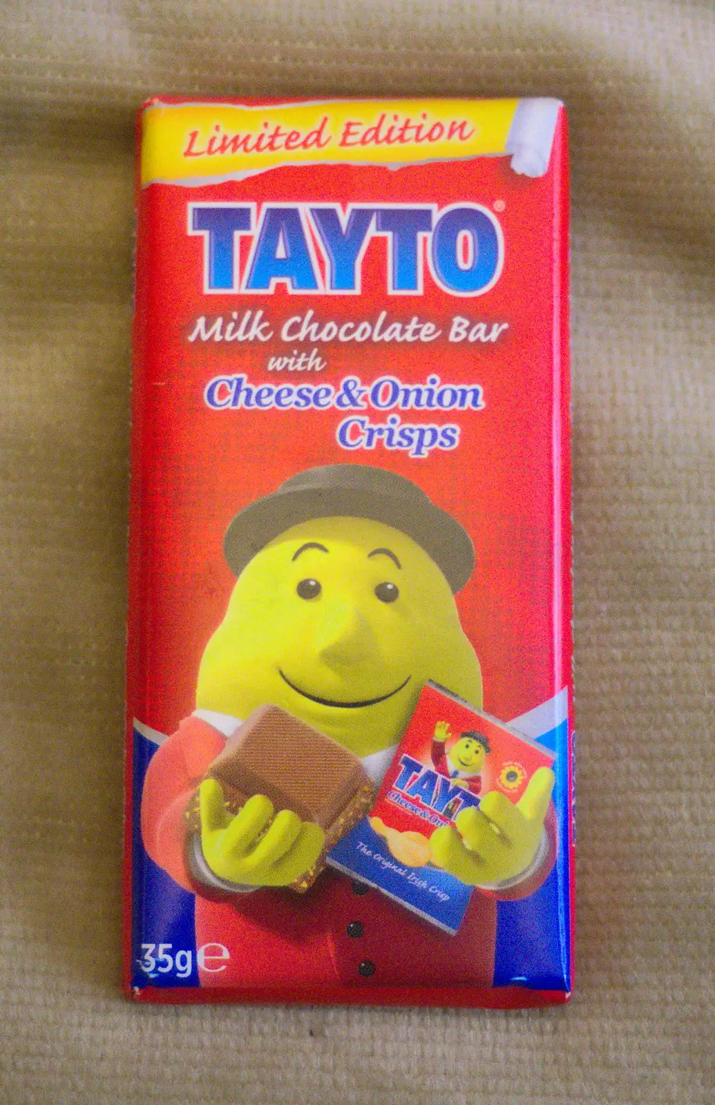 Tayto Cheese and Onion Crisp chocolate. Oh yes, from The BBs at Wingfield, and More Garage Destruction, Suffolk and London - 11th May 2013