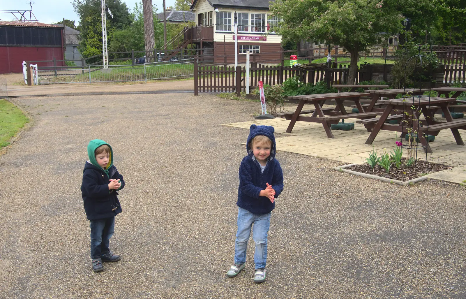 Kaine and Fred, from A Day at Bressingham Steam and Gardens, Diss, Norfolk - 18th May 2013