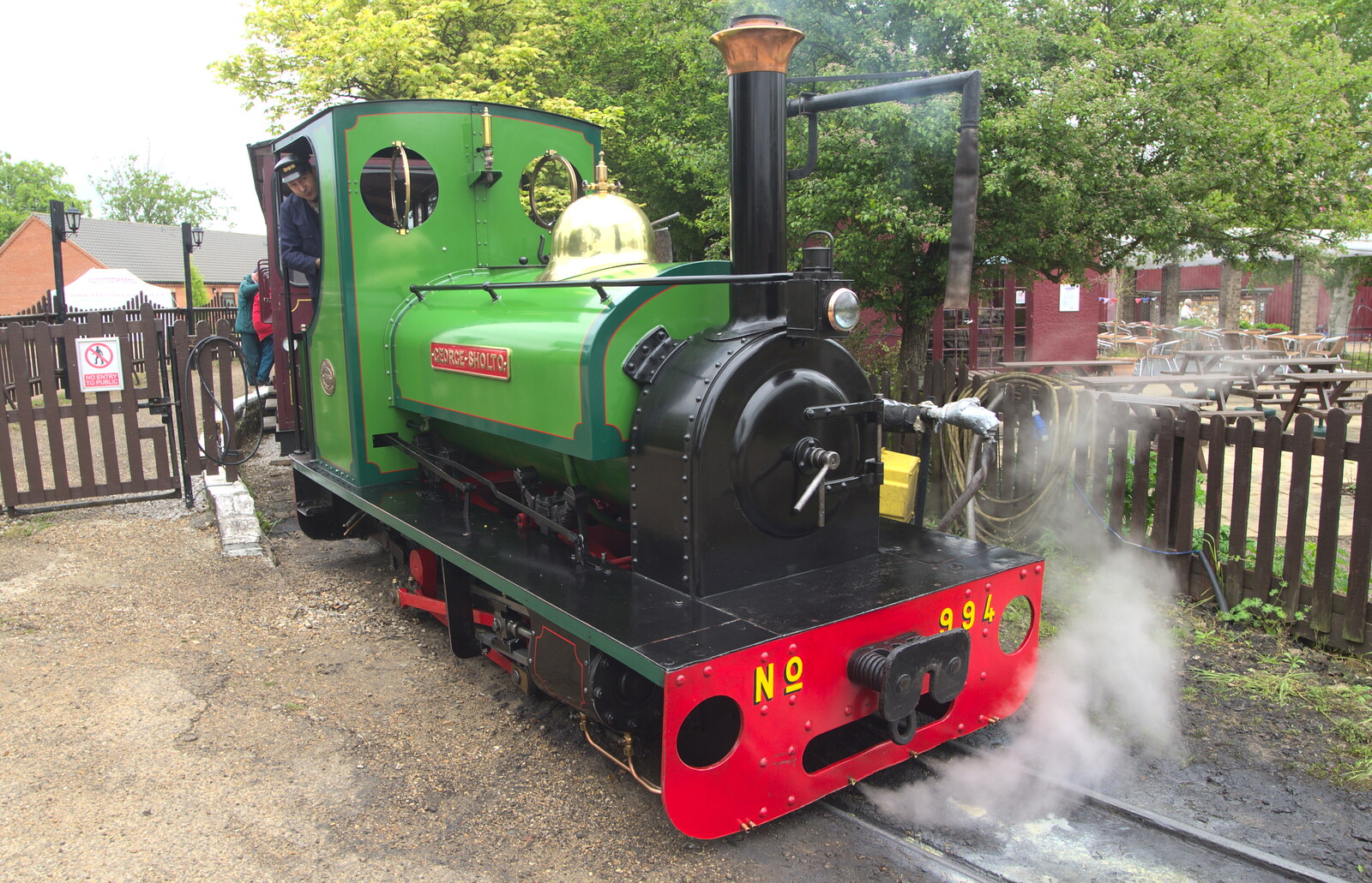 The George Sholto is steamed up from A Day at Bressingham Steam and Gardens, Diss, Norfolk - 18th May 2013