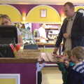 Kaine and Fred buy more snacks, A Day at Bressingham Steam and Gardens, Diss, Norfolk - 18th May 2013