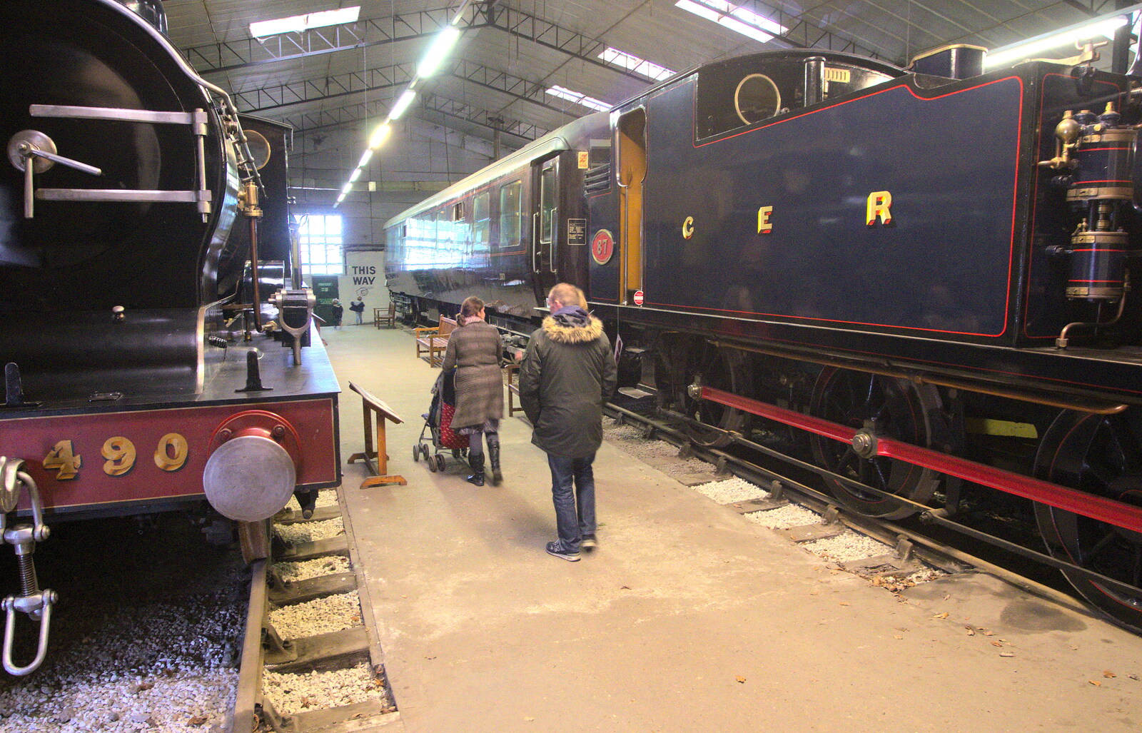 Roaming around the engine sheds from A Day at Bressingham Steam and Gardens, Diss, Norfolk - 18th May 2013