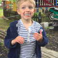Fred models his new Dracula teeth, A Day at Bressingham Steam and Gardens, Diss, Norfolk - 18th May 2013