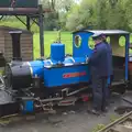 The St. Christopher is made ready for a trip, A Day at Bressingham Steam and Gardens, Diss, Norfolk - 18th May 2013