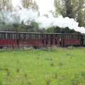 The 'Garden Express' trundles off, A Day at Bressingham Steam and Gardens, Diss, Norfolk - 18th May 2013