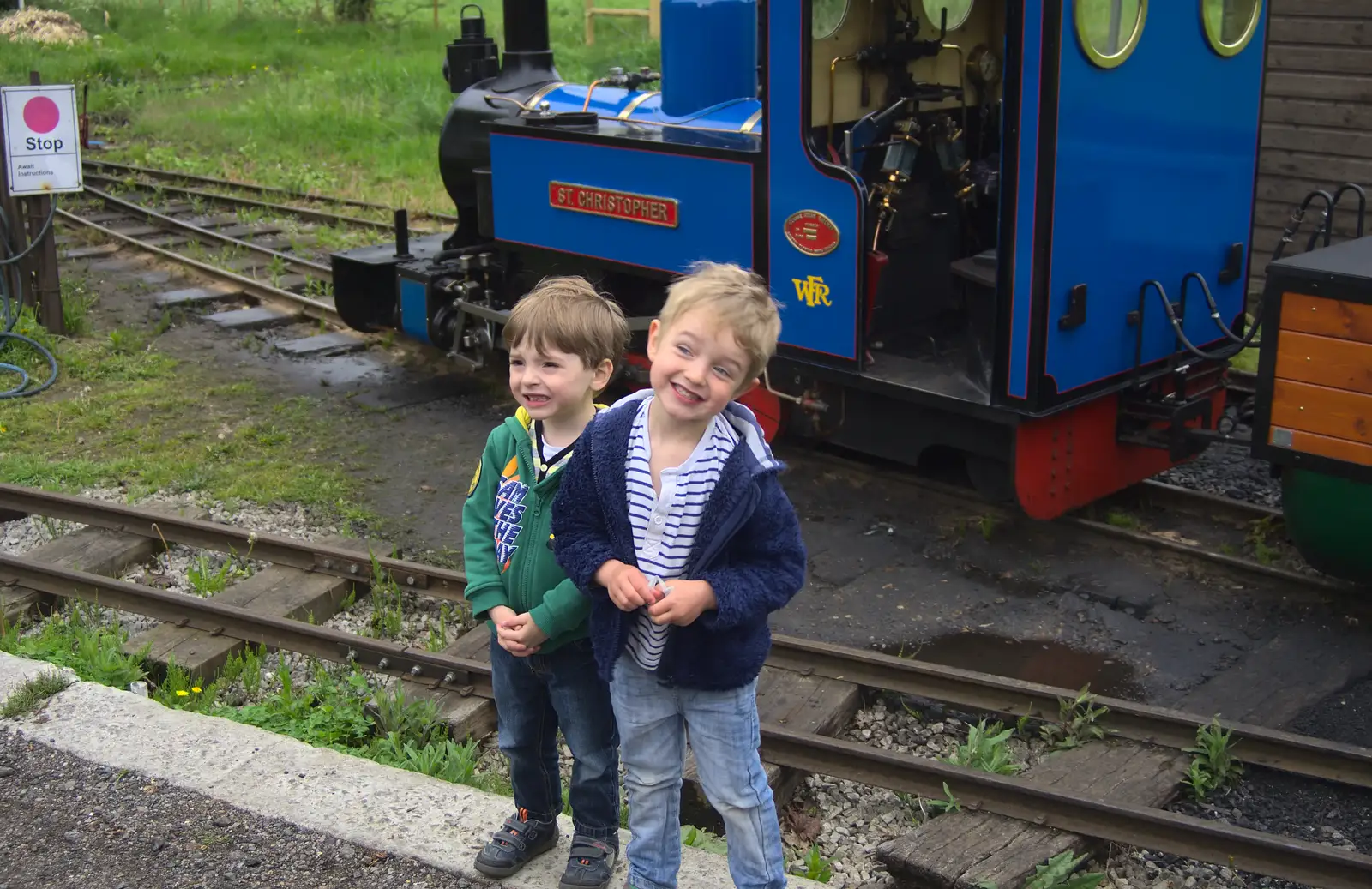 Kaine and Fred, from A Day at Bressingham Steam and Gardens, Diss, Norfolk - 18th May 2013