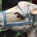 A sad-looking wooden horse, A Day at Bressingham Steam and Gardens, Diss, Norfolk - 18th May 2013