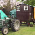 An old Field Marshall tractor and a house on wheels, A Day at Bressingham Steam and Gardens, Diss, Norfolk - 18th May 2013