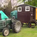 An old Field Marshall tractor and a house on wheels, A Day at Bressingham Steam and Gardens, Diss, Norfolk - 18th May 2013