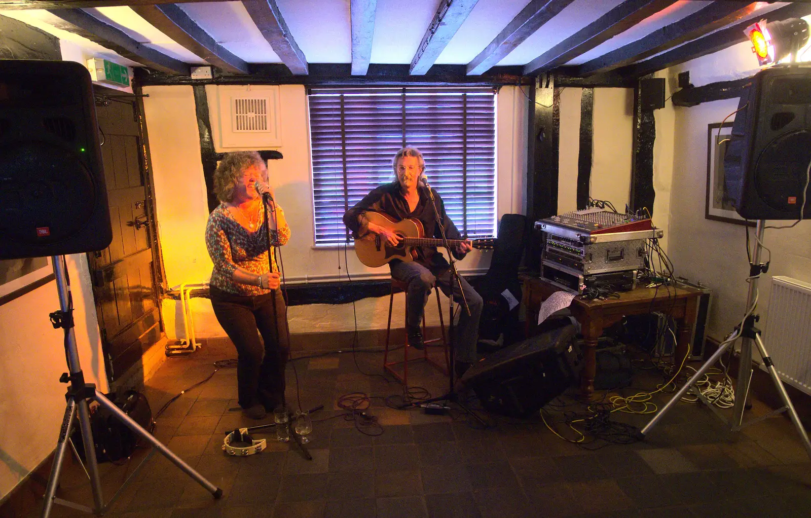 Jo and Rob, from The BBs: Jo and Rob at the Cock Inn, Fair Green, Diss, Norfolk - 19th May 2013