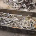 A skip is full of old fuel pipes, Tangmere at Norwich Station, Norwich, Norfolk - 25th May 2013