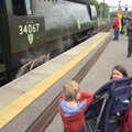 Fred is unimpressed with the noise, Tangmere at Norwich Station, Norwich, Norfolk - 25th May 2013