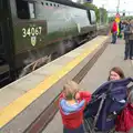 Fred is unimpressed with the noise, Tangmere at Norwich Station, Norwich, Norfolk - 25th May 2013