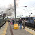 Tangmere smokes the place up, Tangmere at Norwich Station, Norwich, Norfolk - 25th May 2013