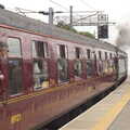 Tangmere and The Fenman are under way, Tangmere at Norwich Station, Norwich, Norfolk - 25th May 2013