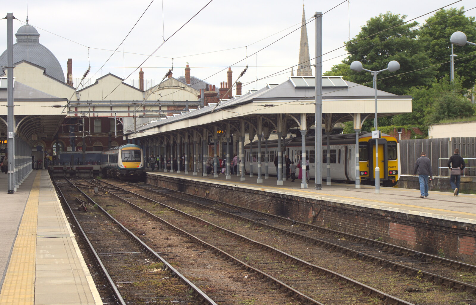 More mundane DMU units wait at Norwich from Tangmere at Norwich Station, Norwich, Norfolk - 25th May 2013