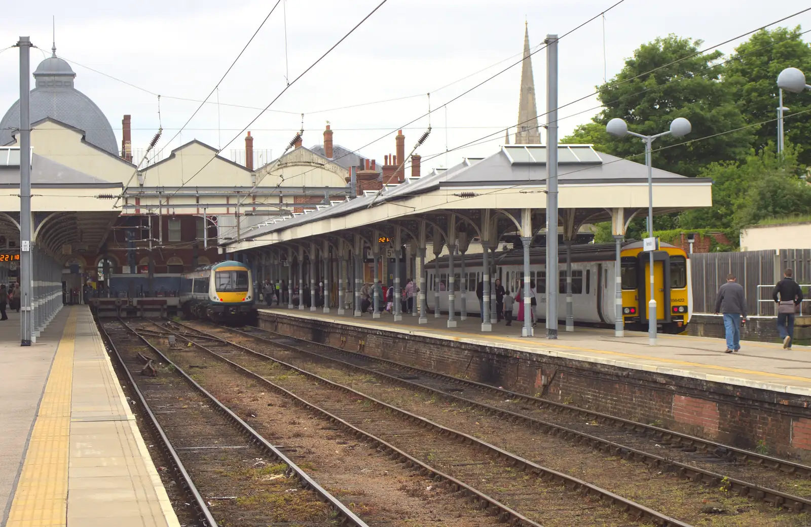 More mundane DMU units wait at Norwich, from Tangmere at Norwich Station, Norwich, Norfolk - 25th May 2013