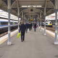 Spotters leave the station, Tangmere at Norwich Station, Norwich, Norfolk - 25th May 2013