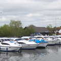 Fancy cruisers at Wroxham Marina, A Trip on the Norfolk Broads, Wroxham, Norfolk - 25th May 2013