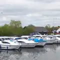 Fancy cruisers at Wroxham Marina, A Trip on the Norfolk Broads, Wroxham, Norfolk - 25th May 2013