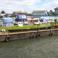 A rusting hulk on the riverbank, A Trip on the Norfolk Broads, Wroxham, Norfolk - 25th May 2013