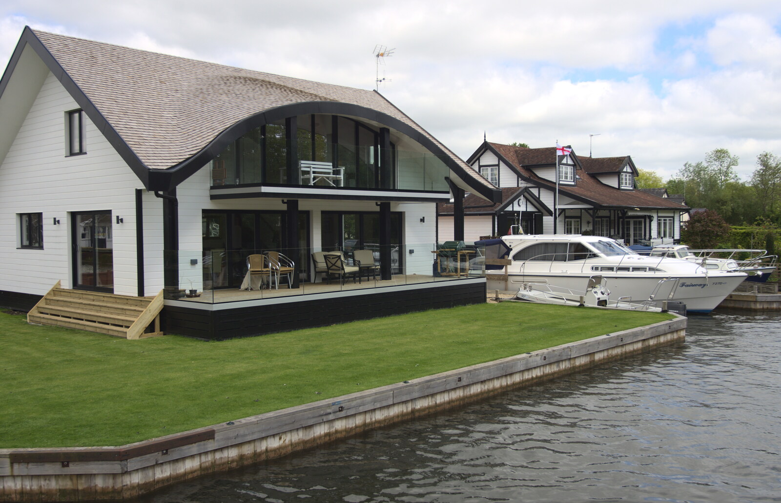 Another fancy residence from A Trip on the Norfolk Broads, Wroxham, Norfolk - 25th May 2013