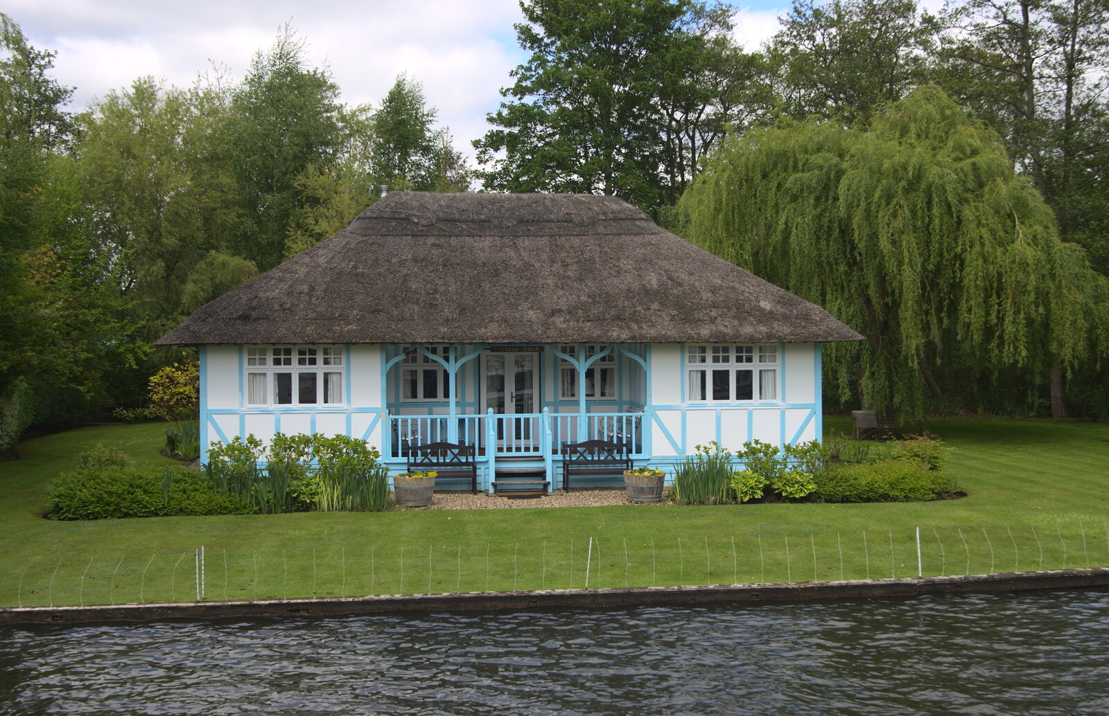 A cute thatched bungalow from A Trip on the Norfolk Broads, Wroxham, Norfolk - 25th May 2013