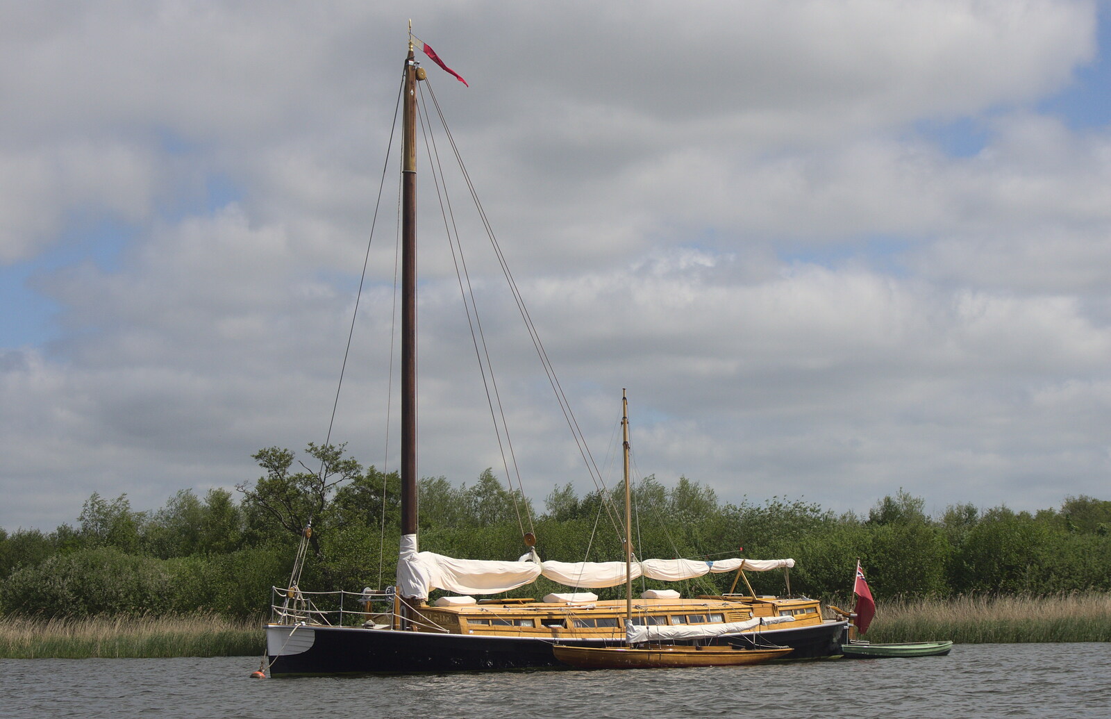 One of the last remaining Wherries - 'Solace' from A Trip on the Norfolk Broads, Wroxham, Norfolk - 25th May 2013