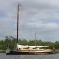 One of the last remaining Wherries - 'Solace', A Trip on the Norfolk Broads, Wroxham, Norfolk - 25th May 2013