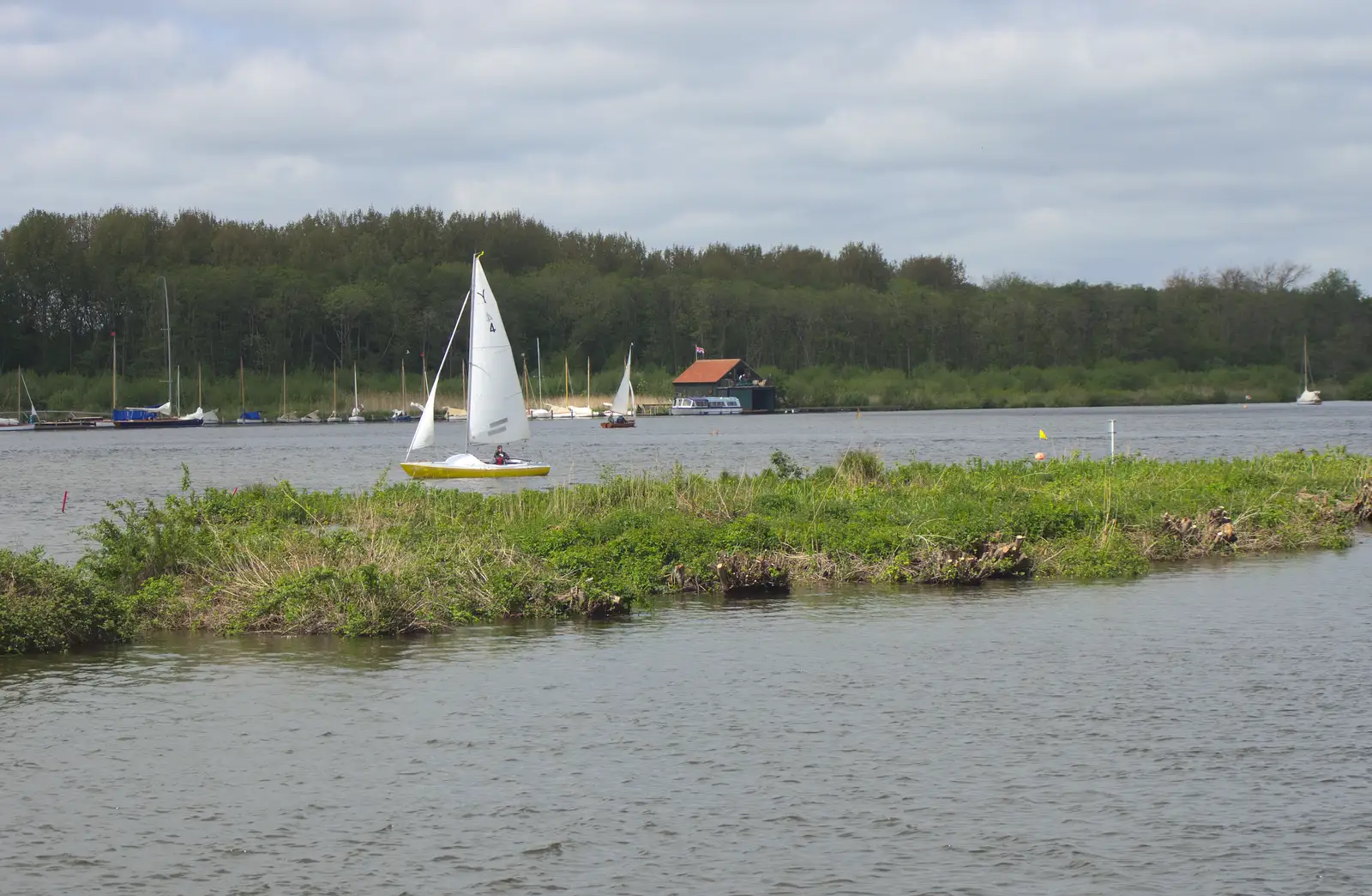 Wroxham Broad, from A Trip on the Norfolk Broads, Wroxham, Norfolk - 25th May 2013