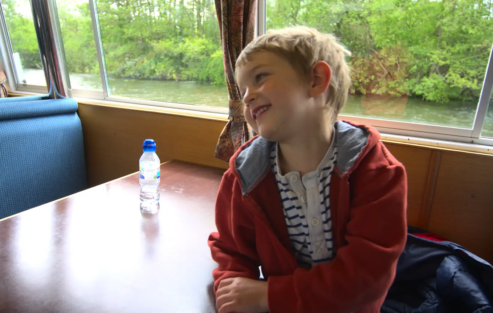 Fred is amused by something, from A Trip on the Norfolk Broads, Wroxham, Norfolk - 25th May 2013