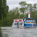 The paddle boat 'Vintage Broadsman', A Trip on the Norfolk Broads, Wroxham, Norfolk - 25th May 2013