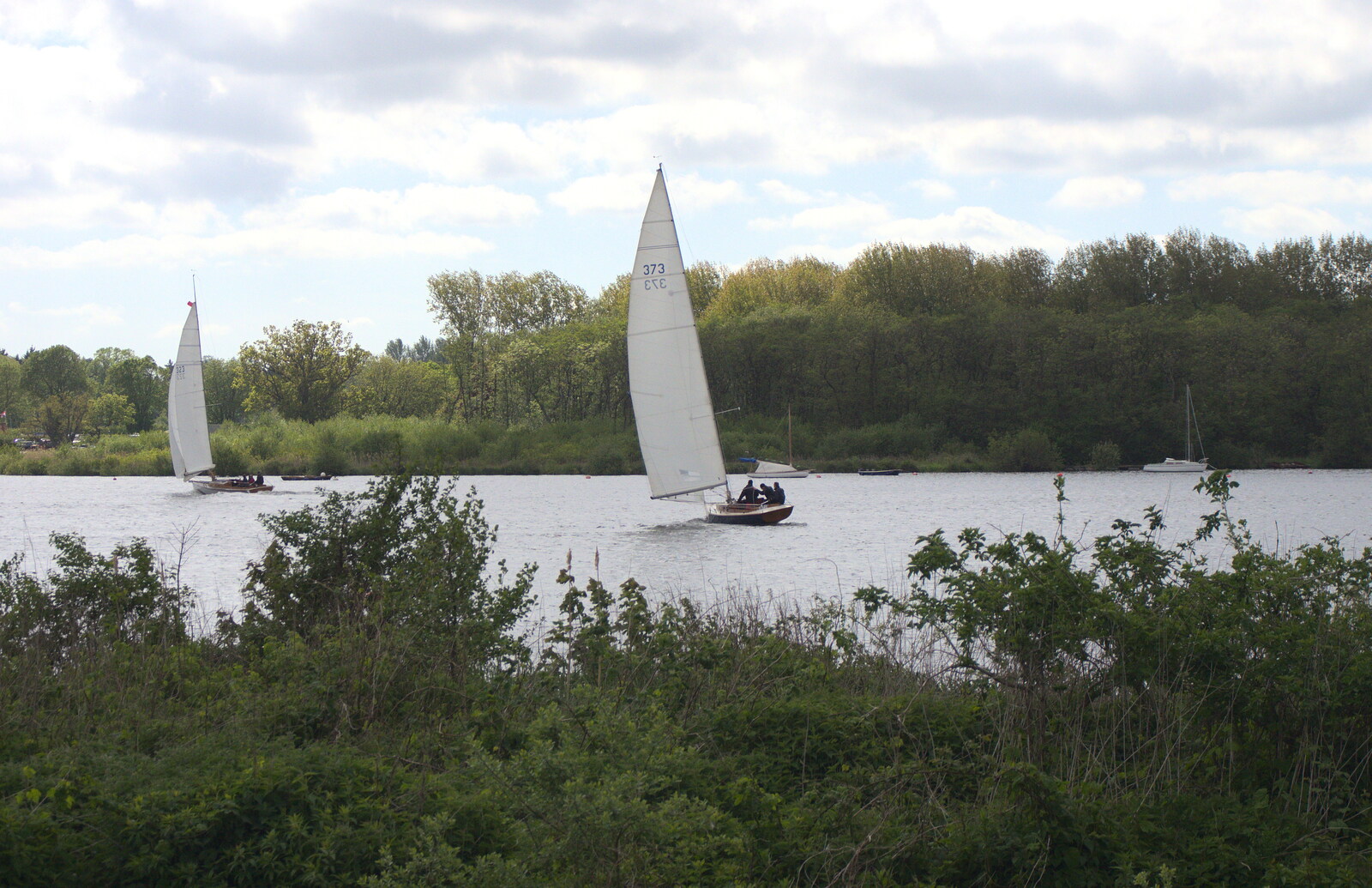 More sailing on the broads from A Trip on the Norfolk Broads, Wroxham, Norfolk - 25th May 2013