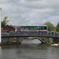 A coach crosses the bridge, A Trip on the Norfolk Broads, Wroxham, Norfolk - 25th May 2013