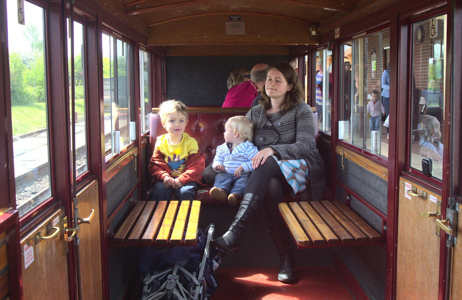 Fred, Harry and Isobel from The Bure Valley Railway, Aylsham, Norfolk - 26th May 2013
