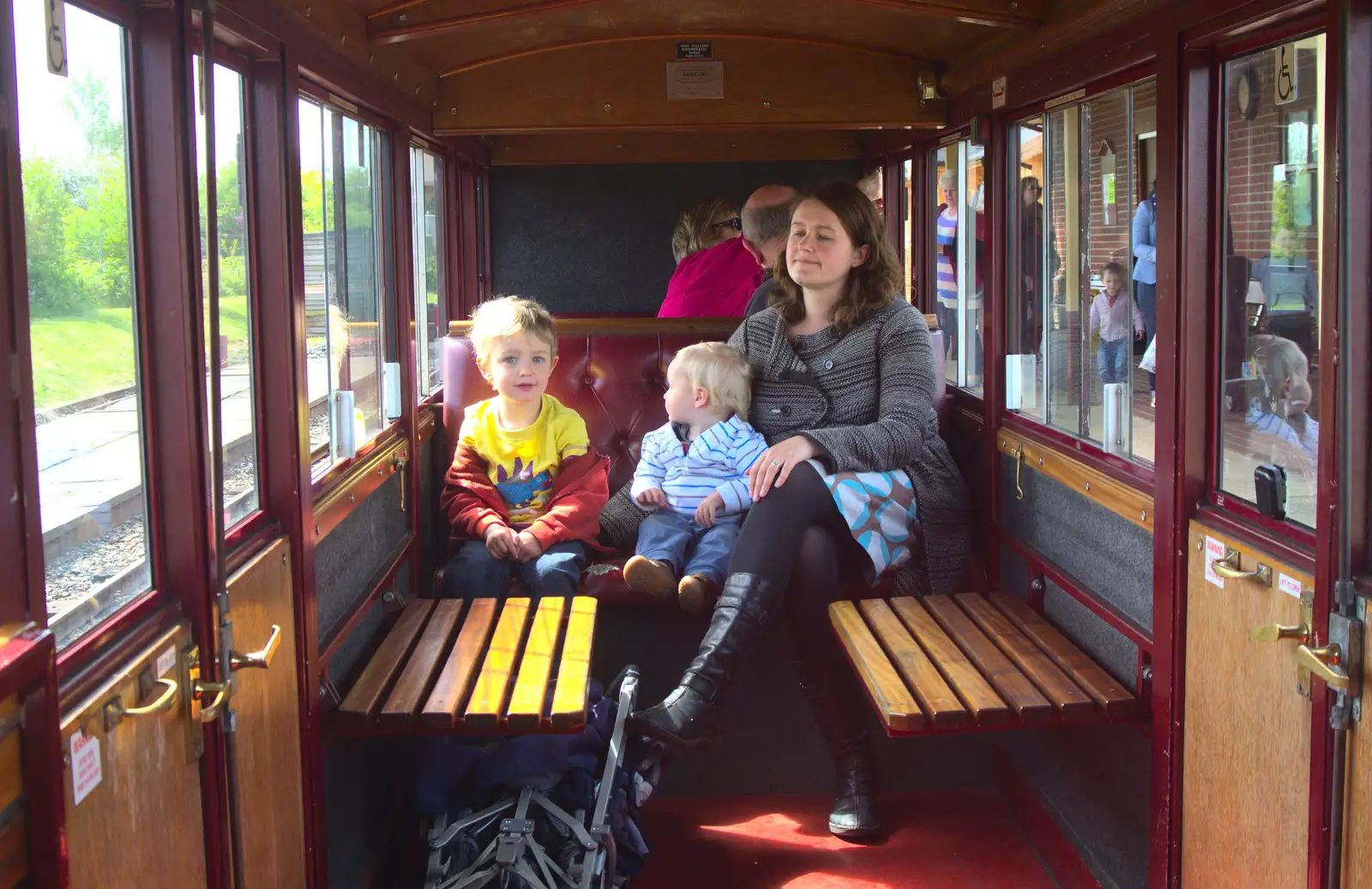 Fred, Harry and Isobel, from The Bure Valley Railway, Aylsham, Norfolk - 26th May 2013