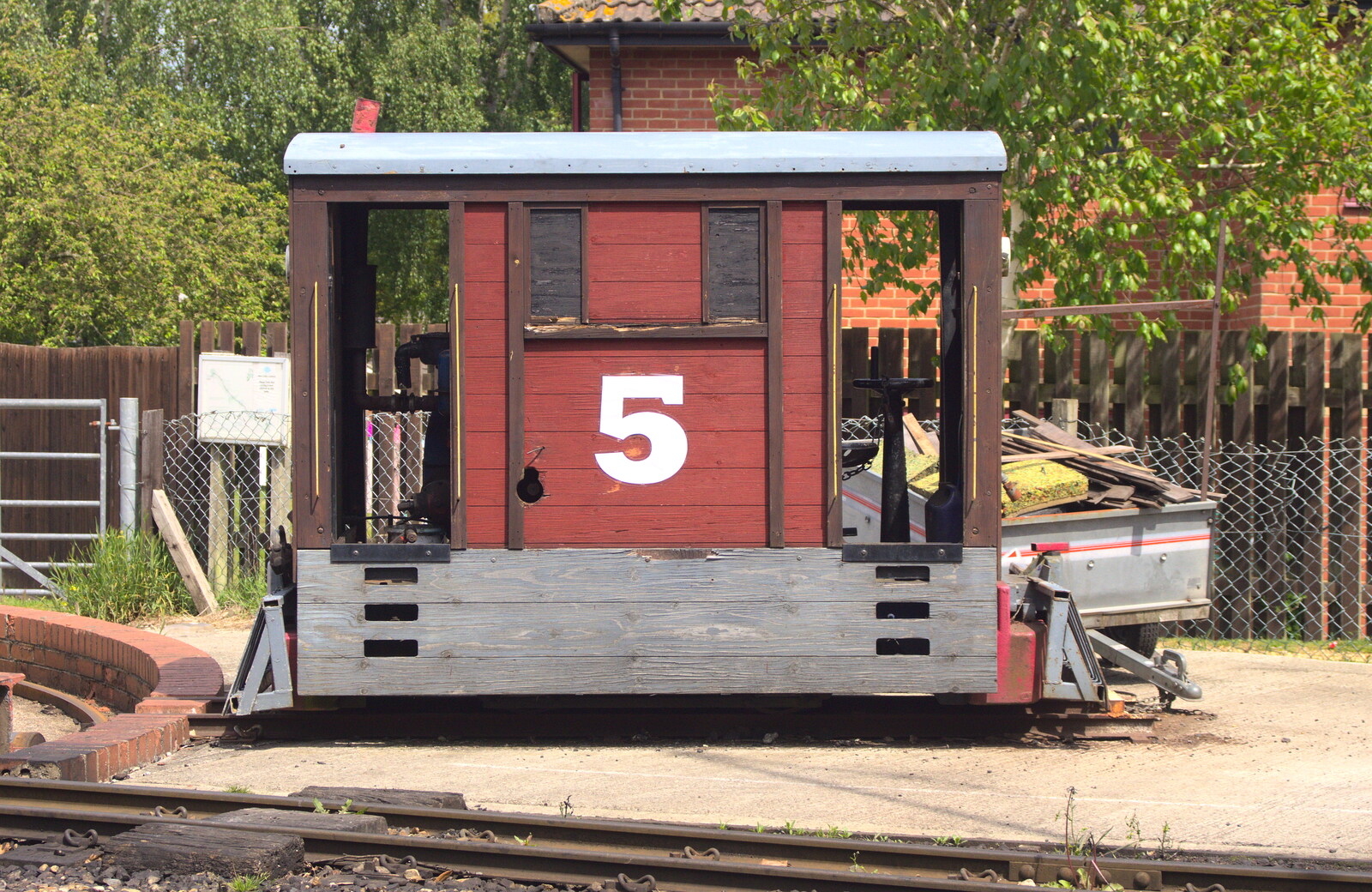 A carriage with a '5' on it from The Bure Valley Railway, Aylsham, Norfolk - 26th May 2013