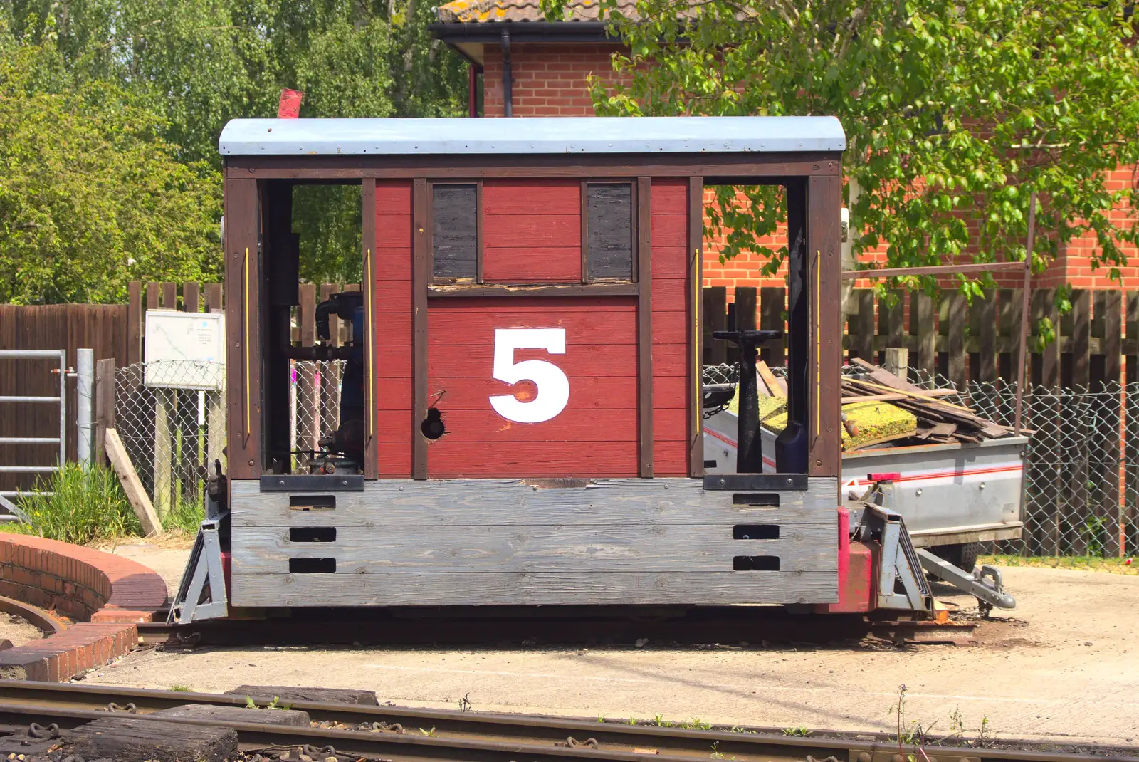 A carriage with a '5' on it, from The Bure Valley Railway, Aylsham, Norfolk - 26th May 2013