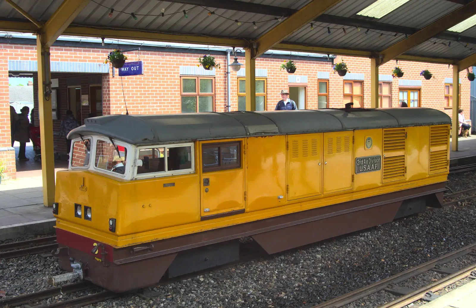 A miniature diesel, 2nd Air Division USAAF, from The Bure Valley Railway, Aylsham, Norfolk - 26th May 2013