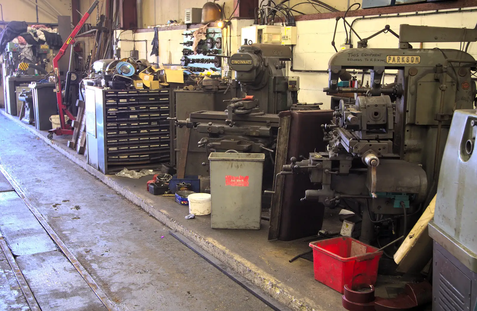 Metal-working machinery, from The Bure Valley Railway, Aylsham, Norfolk - 26th May 2013