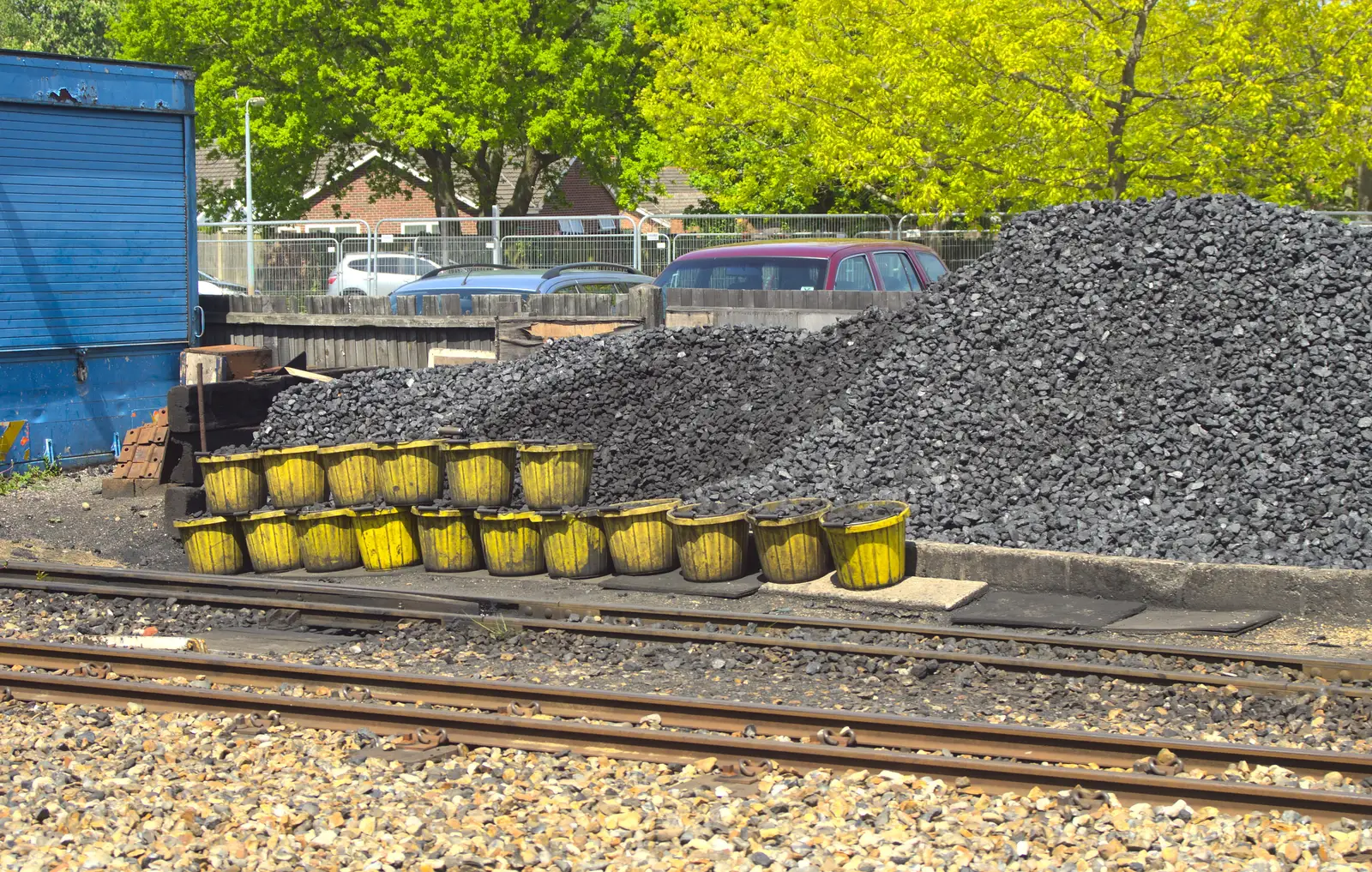 One or two buckets, and a pile of coal, from The Bure Valley Railway, Aylsham, Norfolk - 26th May 2013