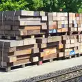 Stacks of nice new sleepers, The Bure Valley Railway, Aylsham, Norfolk - 26th May 2013