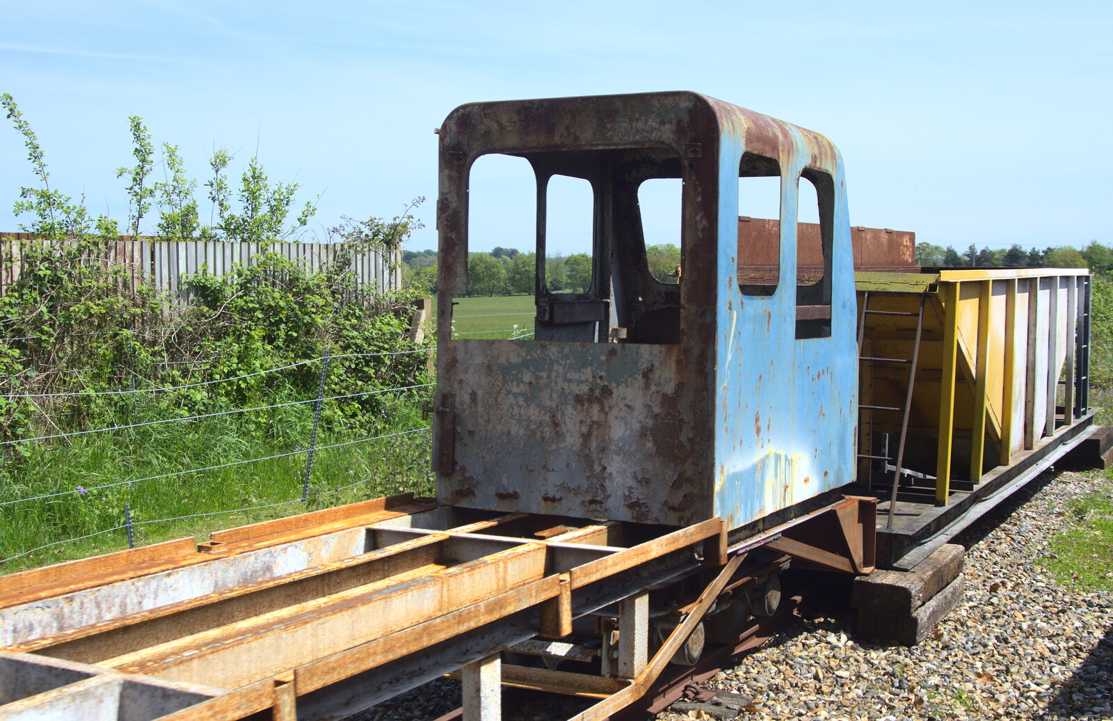 Some bit of derelict train from The Bure Valley Railway, Aylsham, Norfolk - 26th May 2013