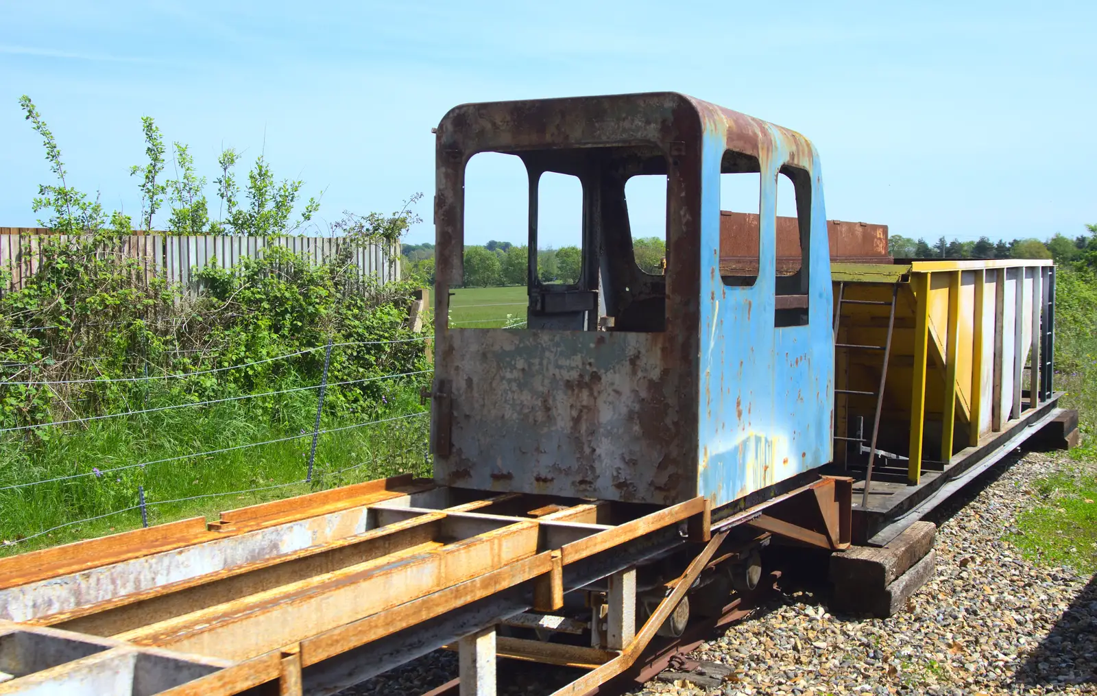 Some bit of derelict train, from The Bure Valley Railway, Aylsham, Norfolk - 26th May 2013