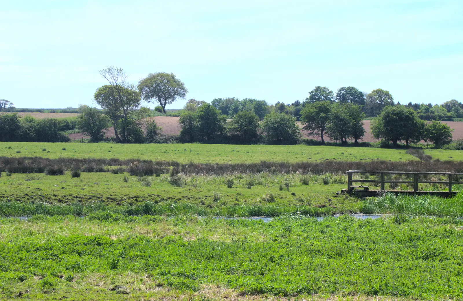 The river valley near Brampton, from The Bure Valley Railway, Aylsham, Norfolk - 26th May 2013