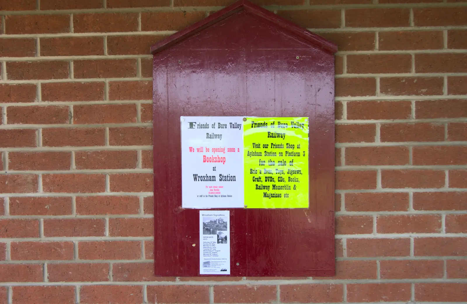 A noticeboard, from The Bure Valley Railway, Aylsham, Norfolk - 26th May 2013