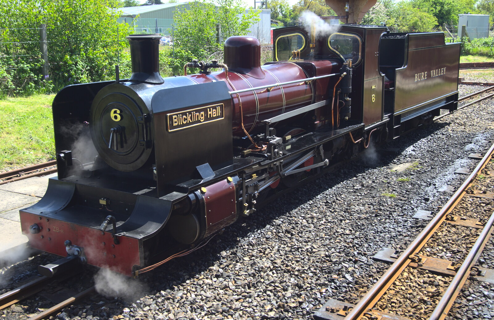 The engine 'Blickling Hall' from The Bure Valley Railway, Aylsham, Norfolk - 26th May 2013