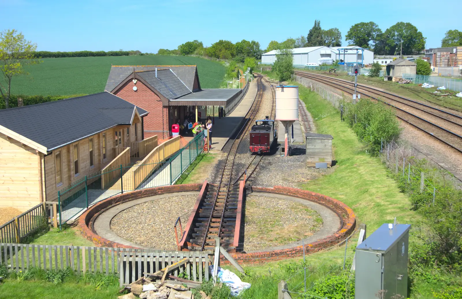 The view from the signal box, from The Bure Valley Railway, Aylsham, Norfolk - 26th May 2013