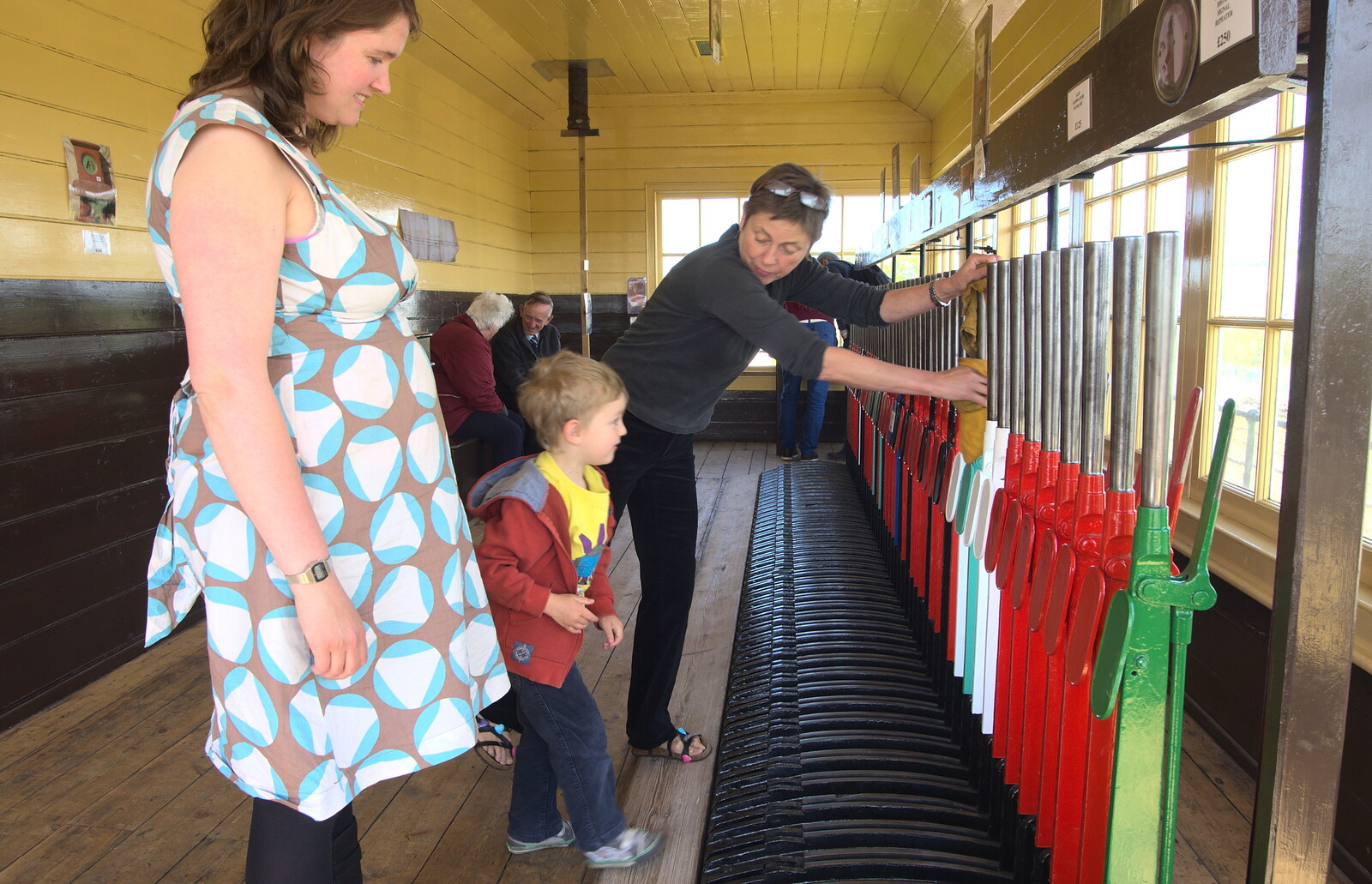 Fred gets a bit more instruction from The Bure Valley Railway, Aylsham, Norfolk - 26th May 2013